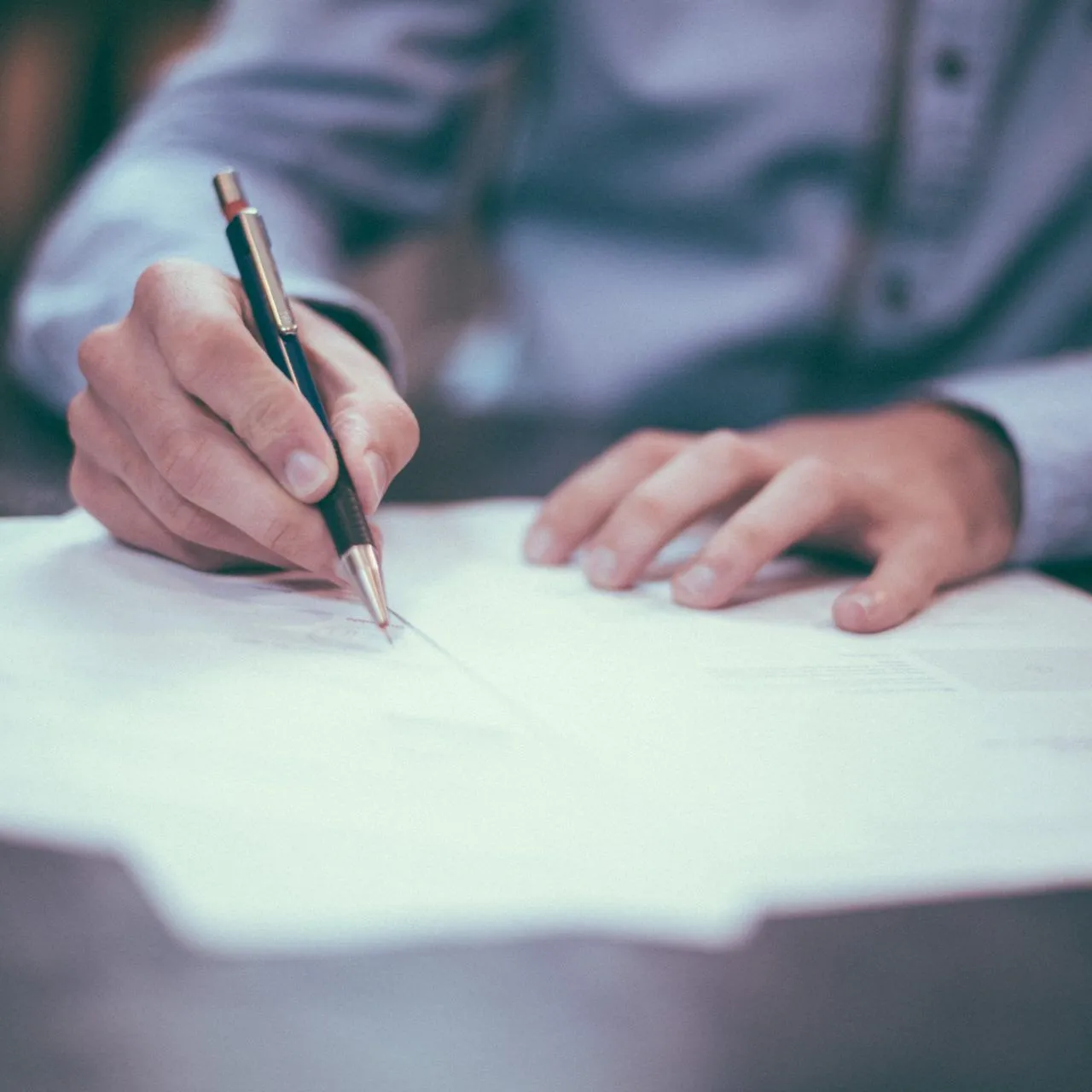 Person signing documents