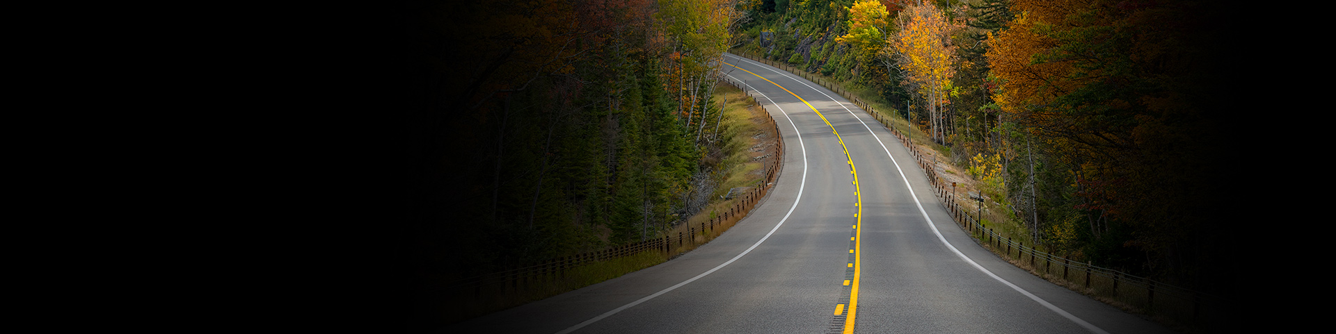 Road Through New England During Fall