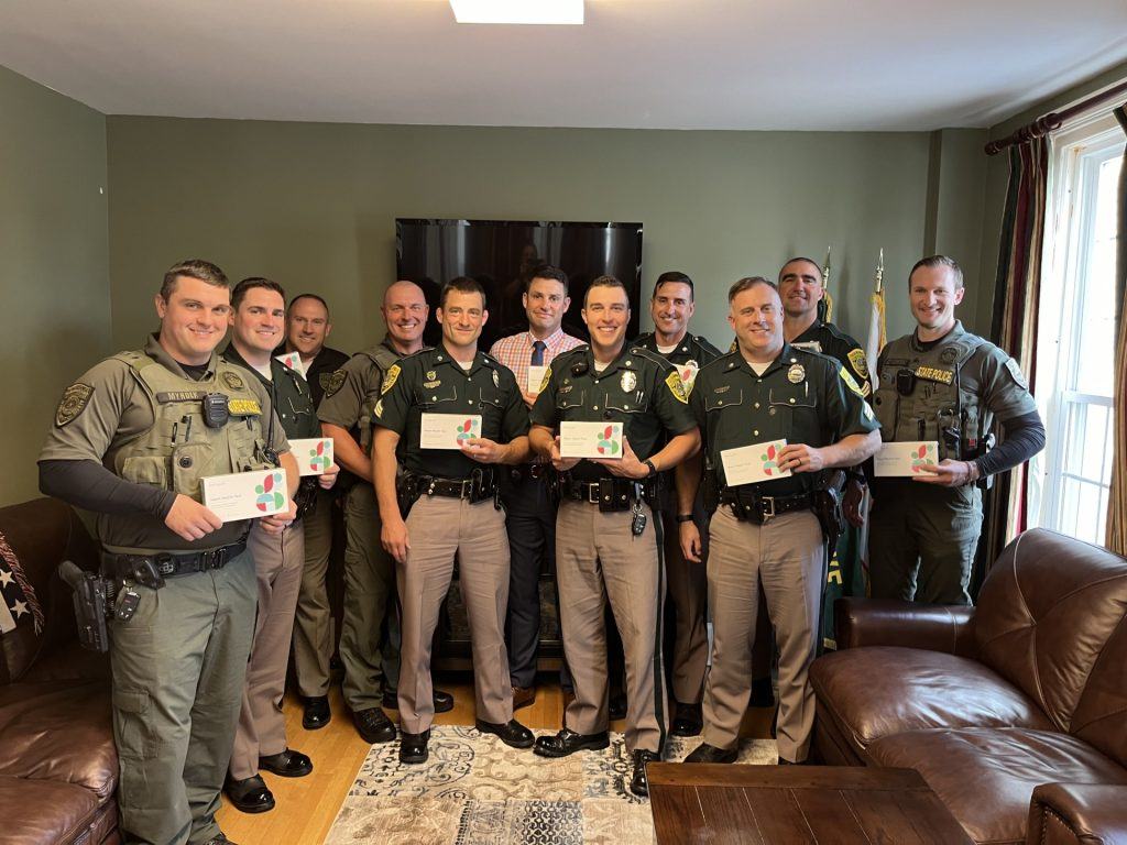 Group of officers taking a photo