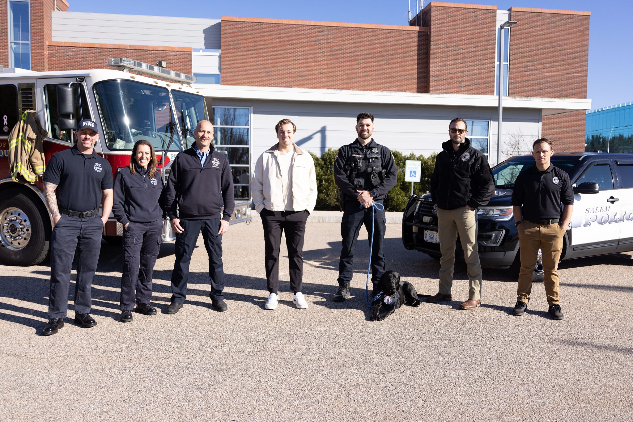 Group of fire fighters