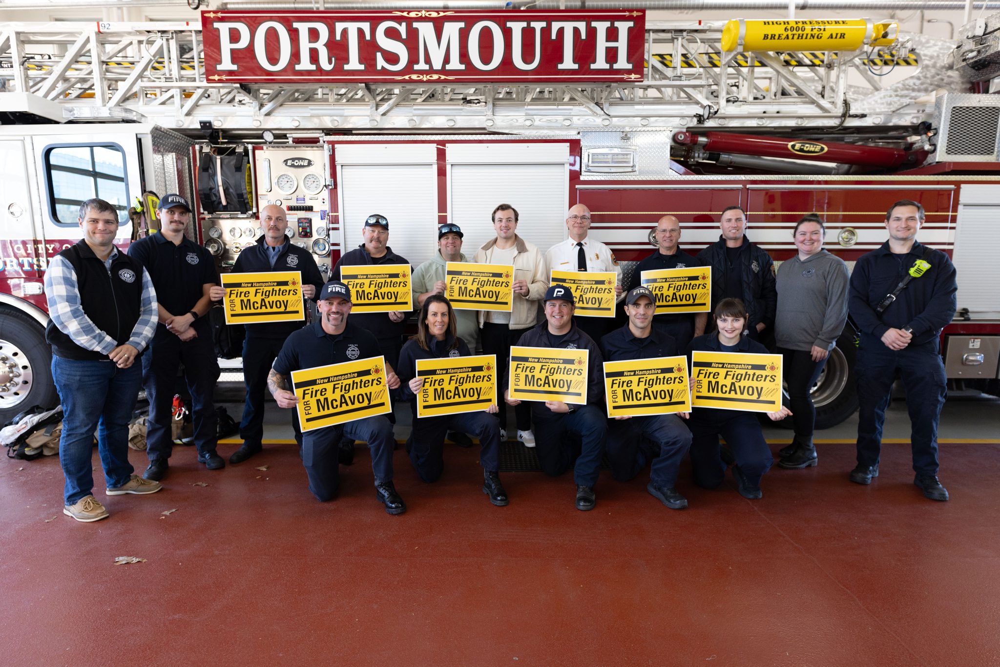 Group of firefighters from Portsmouth NH