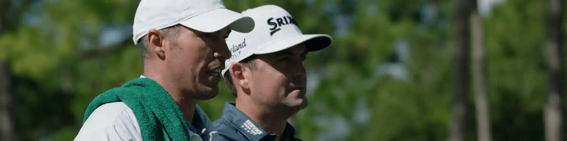 two gentleman playing golf