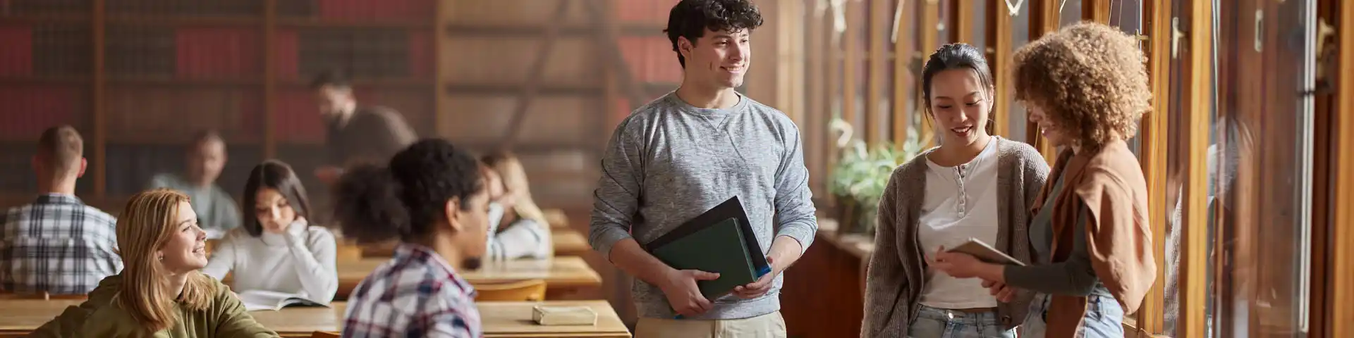 students in class