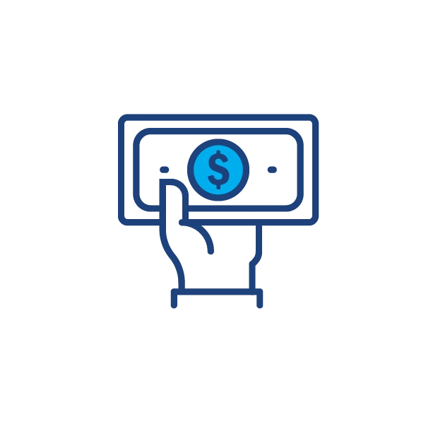 hand holding money