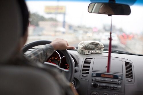 SoldierDrivingCar